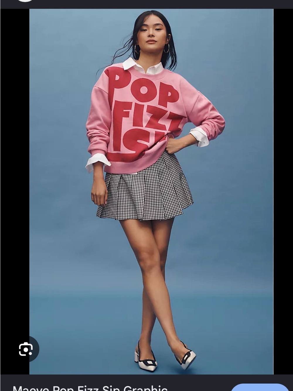 Anthropologie Maeve Pop Fizz Sip sweater in pink.